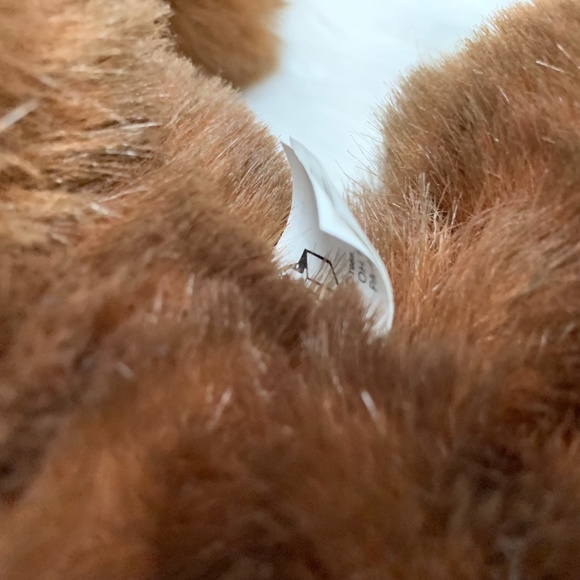 Purrfection Plush Brown Bear Orange Handkerchief Stuffed Animal Toy MJCY 17 in L - Picture 4 of 4